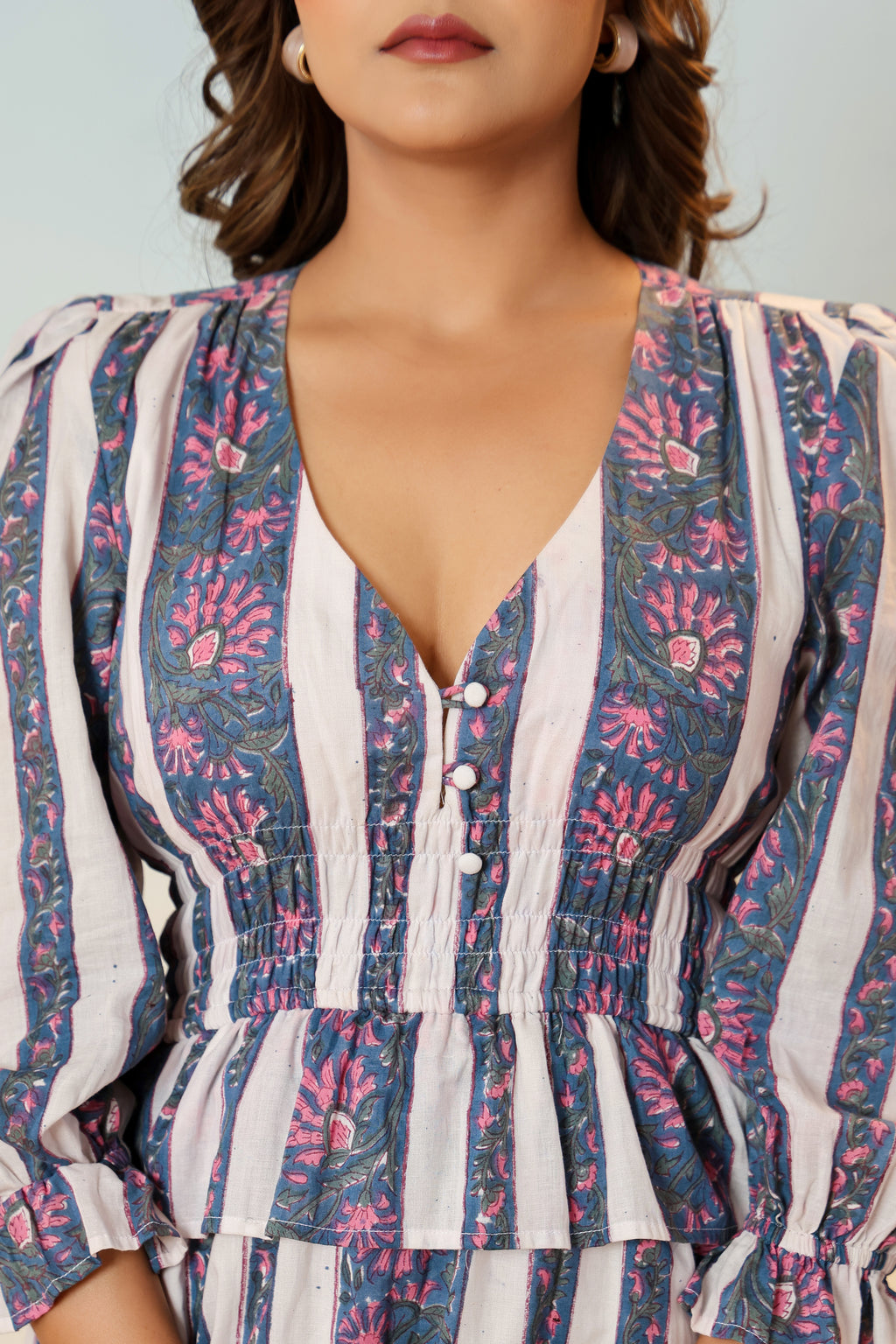 Elira block printed dress