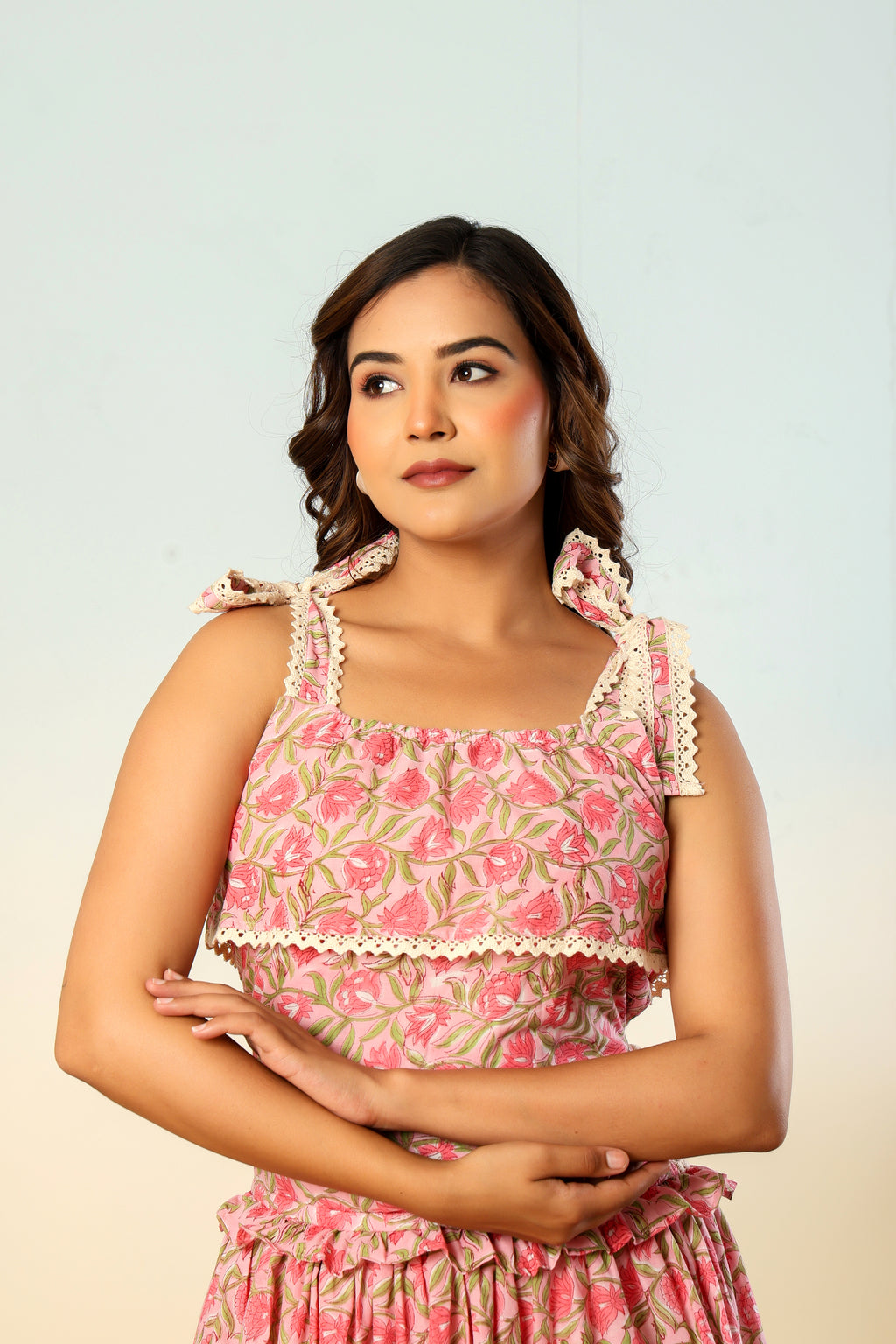 Evara block printed dress