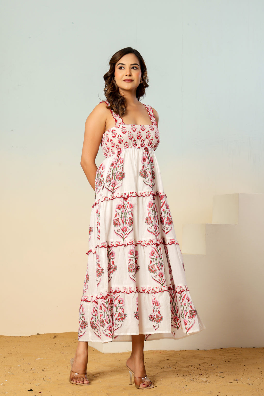 Gul block printed dress