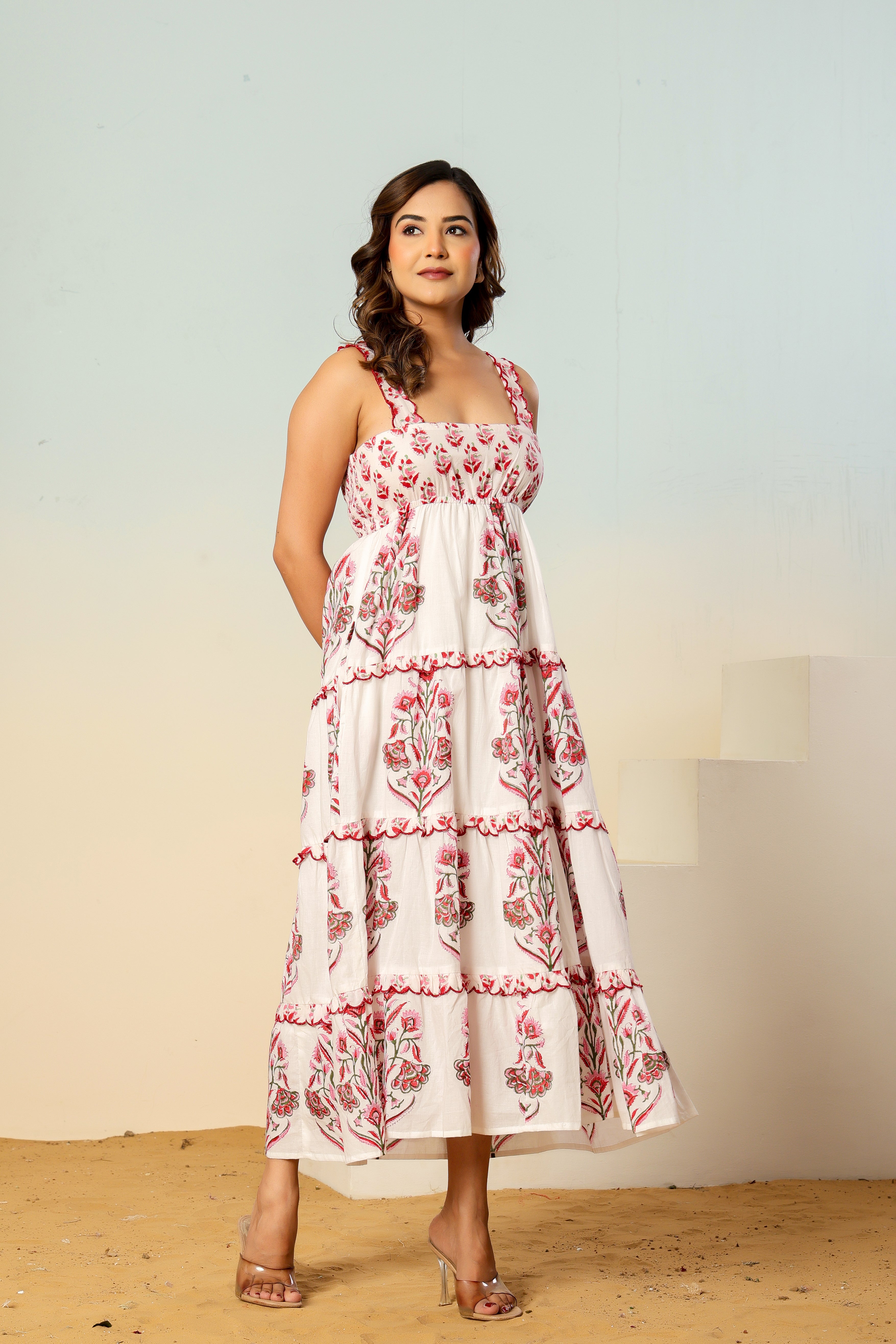 Gul block printed dress