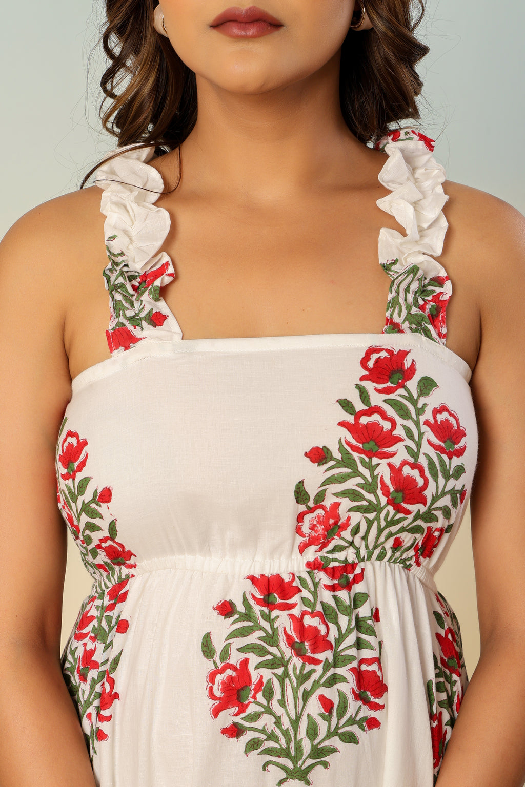 Noor buta block printed dress