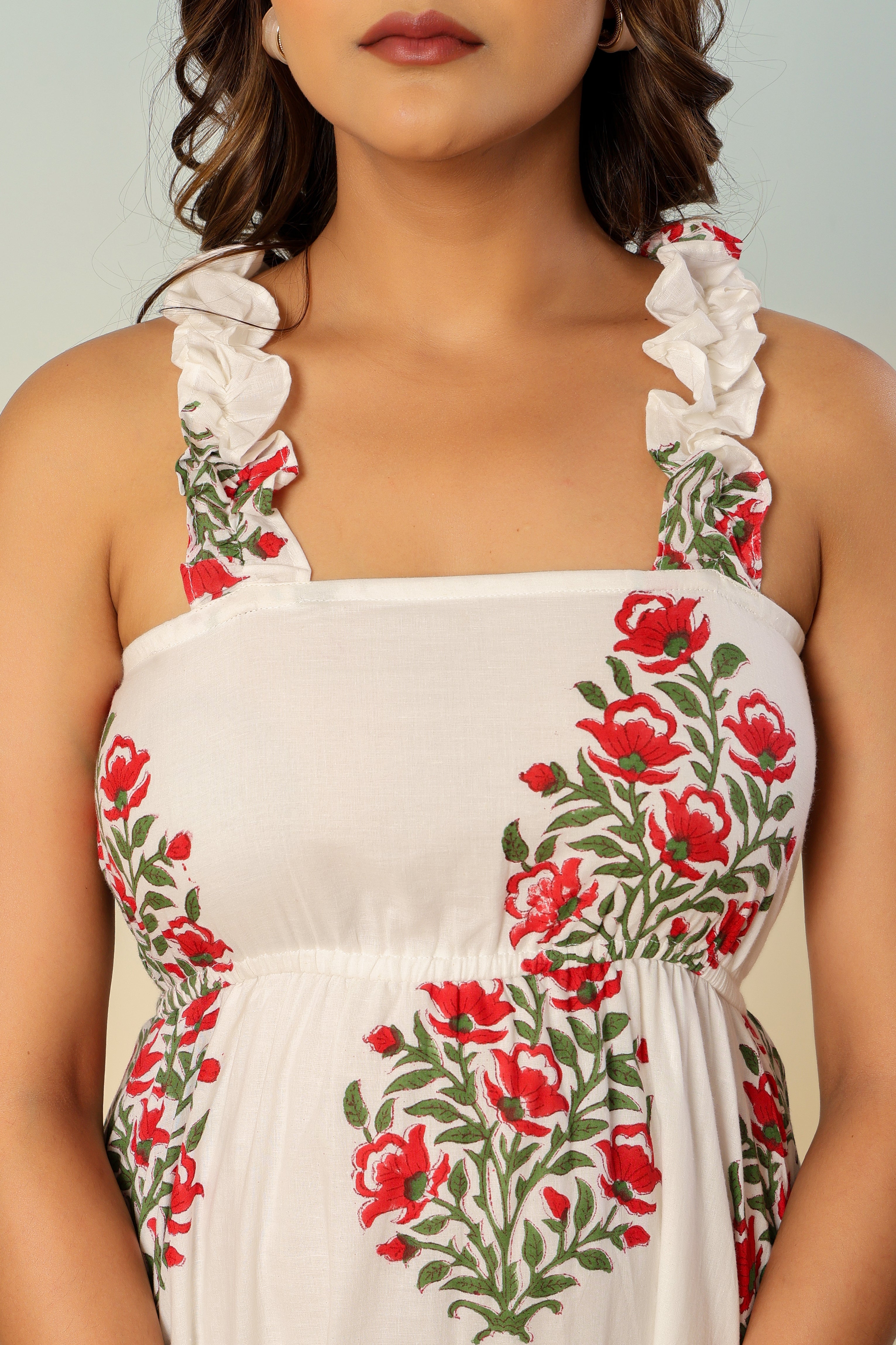Noor buta block printed dress
